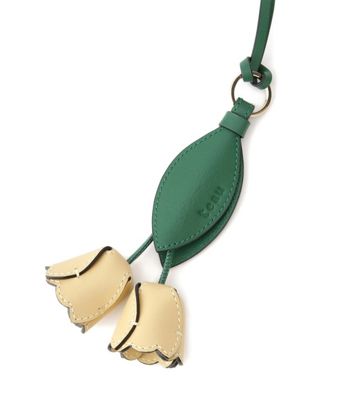 ROPE'(ロペ)の「【teau・牛革】panier tulip ring charm(キー/バッグチャーム・ネックレス)(チャーム・レディース・グレー/イエロー/ブラック/キャメル/ピンク・FREE)」の7枚目の写真