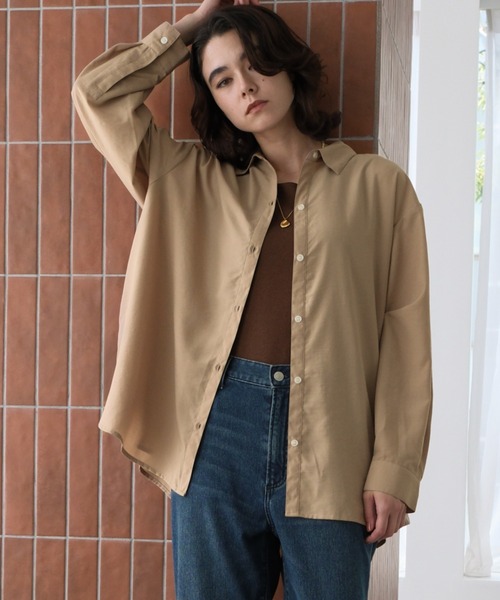 Elura（エルーラ）の「アイロンいらずドライシャツ/590111（シャツ/ブラウス・レディース・オフホワイト/ブラック/カーキ/ベージュ/レッド系その他・FREE）」の3枚目の写真