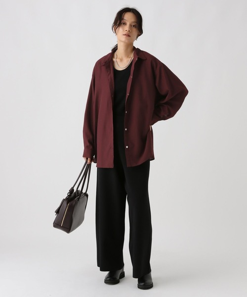 Elura（エルーラ）の「アイロンいらずドライシャツ/590111（シャツ/ブラウス・レディース・オフホワイト/ブラック/カーキ/ベージュ/レッド系その他・FREE）」の6枚目の写真