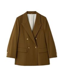 最終♡Mila Owen ミラオーウェン　ジャケット　ブレザー 金釦ダブルブレストロングブレザー（テーラードジャケット