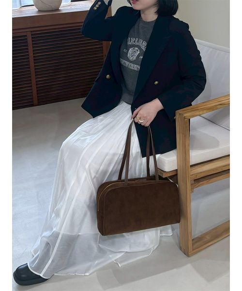 金釦ダブルブレストブレザー（テーラードジャケット）｜Mila Owen