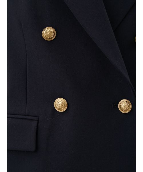 Mila Owen(ミラオーウェン)の「金釦ダブルブレストブレザー(テーラードジャケット・レディース・グレイッシュベージュ/キャメル/ダークネイビー・F)」の17枚目の写真