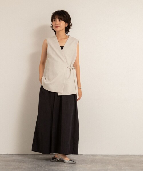 NOLLEY’S（ノーリーズ）の「【追加】【MAQWEL/マクウェル】ソフトタフタワンピース（ワンピース・レディース・ブラック/ブラウン・FREE）」の8枚目の写真