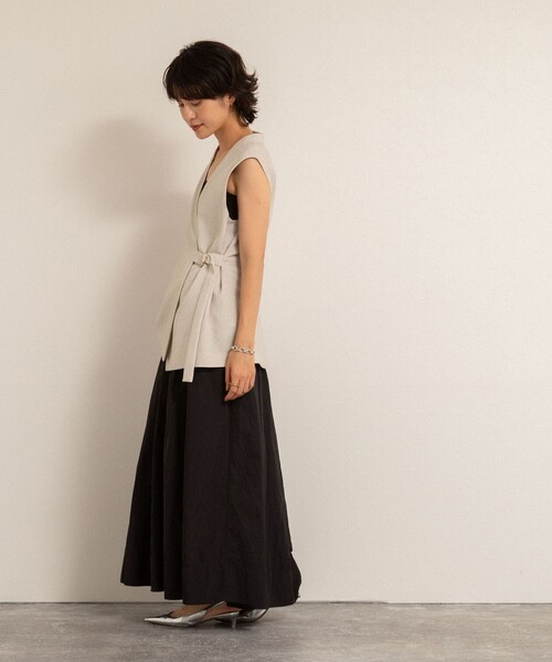 追加】【MAQWEL/マクウェル】ソフトタフタワンピース