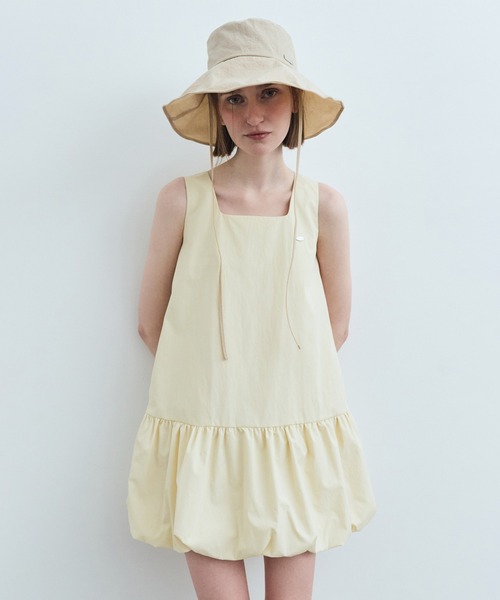 MARITHE + FRANCOIS GIRBAUD(�}���e�t�����\���W���{�[)��W BUBBLE HEM SLEEVELESS DRESS(�Z�b�g�A�b�v)