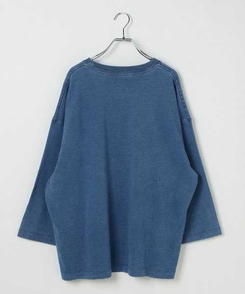 BAYFLOW(ベイフロー)の「インディゴアソート7部袖Tシャツ(Tシャツ/カットソー・メンズ・ブラウン/オフホワイト/インディゴブルー・MEDIUM/LARGE)」の7枚目の写真