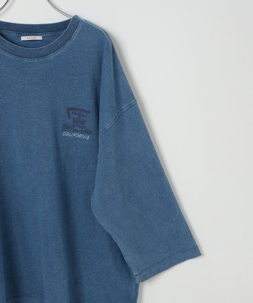 BAYFLOW(ベイフロー)の「インディゴアソート7部袖Tシャツ(Tシャツ/カットソー・メンズ・ブラウン/オフホワイト/インディゴブルー・MEDIUM/LARGE)」の12枚目の写真