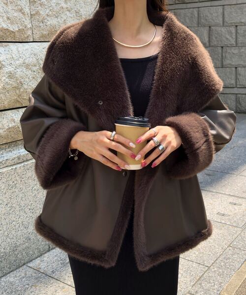 ファー裏地ドロップコート（ダウンジャケット/コート）｜KOBE LETTUCE