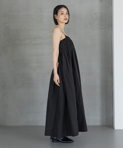 セール】【WEB限定】2WAYシャーリングキャミワンピース（ワンピース