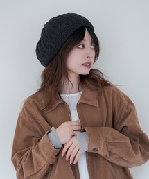 Ruben（ルーベン）の「CABLE KNIT BERET/ケーブル編み ニットベレー帽（ハンチング/ベレー帽）」