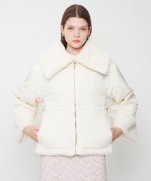 エコファーリバーシブルパファーコート