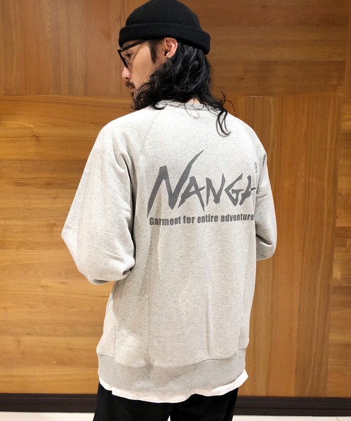 NANGA(ナンガ)の「NANGA×GrandPARK/ナンガ×グランドパーク別注バックプリントスウェット(Tシャツ/カットソー・メンズ・ブラック/ホワイト/グレー・MEDIUM/SMALL/LARGE)」の3枚目の写真
