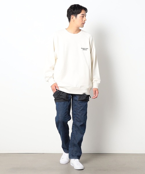 NANGA(ナンガ)の「NANGA×GrandPARK/ナンガ×グランドパーク別注バックプリントスウェット(Tシャツ/カットソー・メンズ・ブラック/ホワイト/グレー・MEDIUM/SMALL/LARGE)」の4枚目の写真