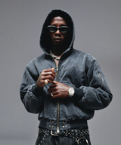 ANDER HUNK(アンダーハンク)の「Duck Hood Jacket / ダックフードジャケット(ブルゾン・メンズ・ブラウン/ワインレッド/ブラック・SMALL/LARGE/MEDIUM)」の5枚目の写真