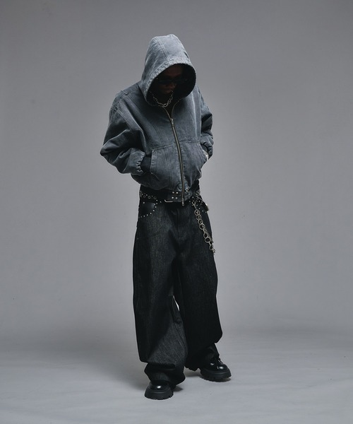 ANDER HUNK ショートダックフードジャケット　L ANDER HUNK（アンダーハンク）の「Short Duck Hood Jacket