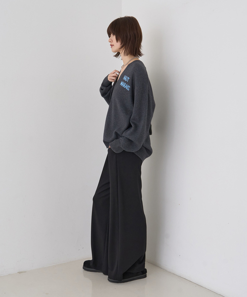 Rouge vif Anna(ルージュヴィフアンナ)の「ロゴニットカーディガン(カーディガン/ボレロ・レディース・ブラウン/チャコールグレー・フリー)」の19枚目の写真