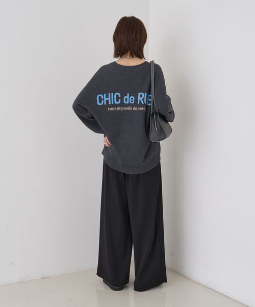 Rouge vif Anna(ルージュヴィフアンナ)の「ロゴニットカーディガン(カーディガン/ボレロ・レディース・ブラウン/チャコールグレー・フリー)」の22枚目の写真