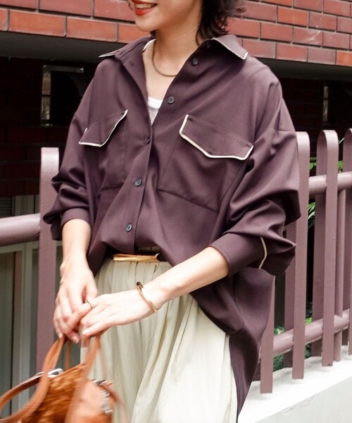 MAQWEL/マクウェル】パイピングシャツ（シャツ/ブラウス）｜NOLLEY'S