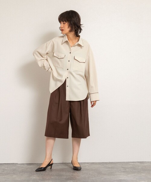 MAQWEL/マクウェル】パイピングシャツ（シャツ/ブラウス）｜NOLLEY'S