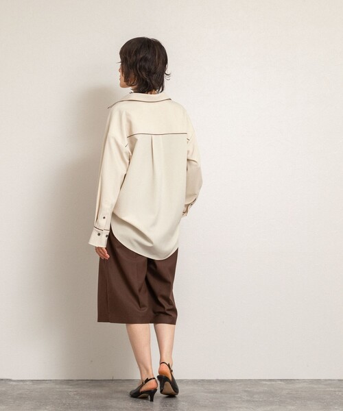 MAQWEL/マクウェル】パイピングシャツ（シャツ/ブラウス）｜NOLLEY'S