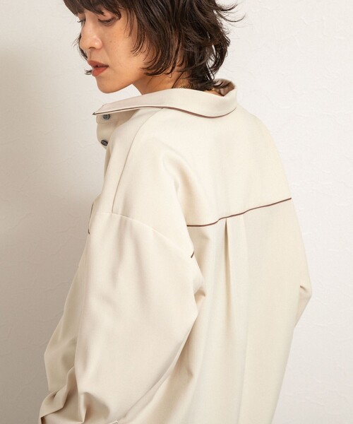 セール】【MAQWEL/マクウェル】パイピングシャツ（シャツ/ブラウス