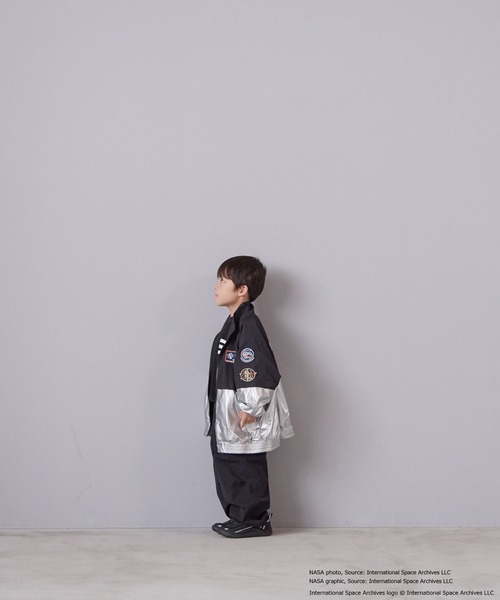 LOWRYS FARM(ローリーズファーム)の「NASAナイロンブルゾン 593057(ブルゾン・キッズ・アイボリー/ブラック・110cm/150cm/130cm)」の11枚目の写真