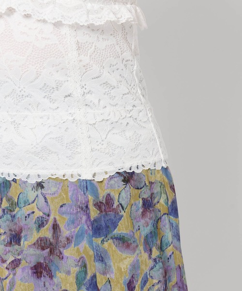 mysty woman（ミスティウーマン）の「カップツキレースタンク 576987（タンクトップ・レディース・オフホワイト/ブラック・FREE）」の19枚目の写真