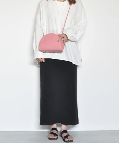 blancle(ブランクレ)の「blancle SMOOTH HALF CIRCL SH(ショルダーバッグ・レディース・タン/ピンク/ブラック・FREE)」の16枚目の写真
