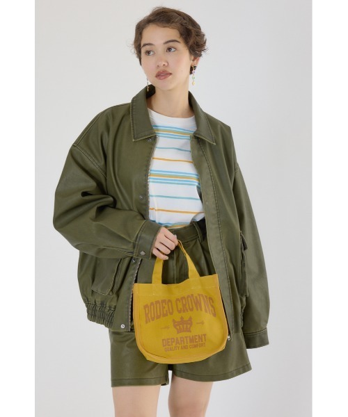 RODEO CROWNS WIDE BOWL（ロデオクラウンズワイドボウル）の「エコミニトートバッグ（トートバッグ・レディース・イエロー系その他/サックスブルー/ブラウン系その他/ブラック/マジェンタ/オフホワイト・FREE）」の22枚目の写真
