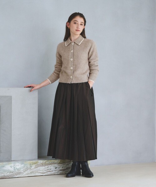 フォックスカシミヤ ニットポロ カーディガン（カーディガン/ボレロ