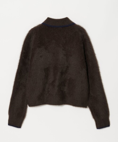 UNITED ARROWS（ユナイテッドアローズ）の「フォックスカシミヤ ニットポロ カーディガン（カーディガン/ボレロ・レディース・その他2/ダークブラウン/グレー・FREE）」の15枚目の写真