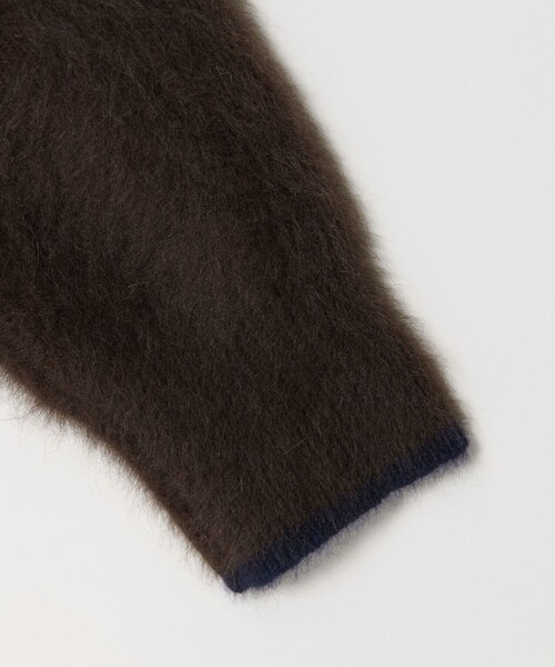 UNITED ARROWS（ユナイテッドアローズ）の「フォックスカシミヤ ニットポロ カーディガン（カーディガン/ボレロ・レディース・その他2/ダークブラウン/グレー・FREE）」の17枚目の写真