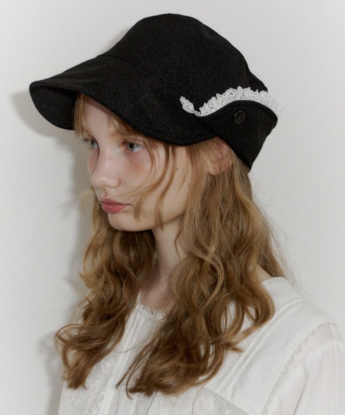 2way lace casquette / レース付き2wayキャスケット（キャスケット