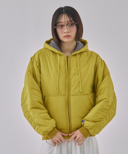 RUSSELUNO ラッセルノ ナイロン プルオーバー ジャケット 星 1 蓄熱 RUSSELL ATHLETIC ナイロンプルオーバー | CUSTOM FEVER