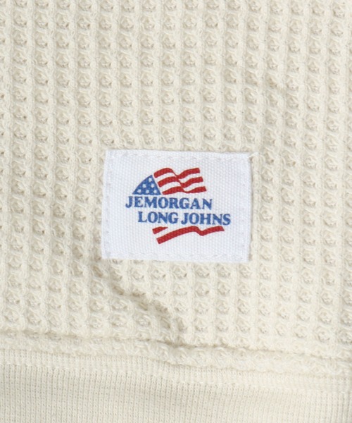 JEMORGAN（ジェーイーモーガン）の「JEMORGAN（ジェーイーモーガン）サーマルワッフルジップアップパーカー/長袖 無地 メンズ レディース ユニセックス（パーカー・メンズ・ブラック/ナチュラル/グレー・M/L/XL）」の12枚目の写真