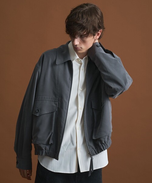 PUBLIC TOKYO フィブリルレーヨンライトブルゾン 01 フィブリルレーヨンフライトブルゾン（ブルゾン）｜PUBLIC TOKYO