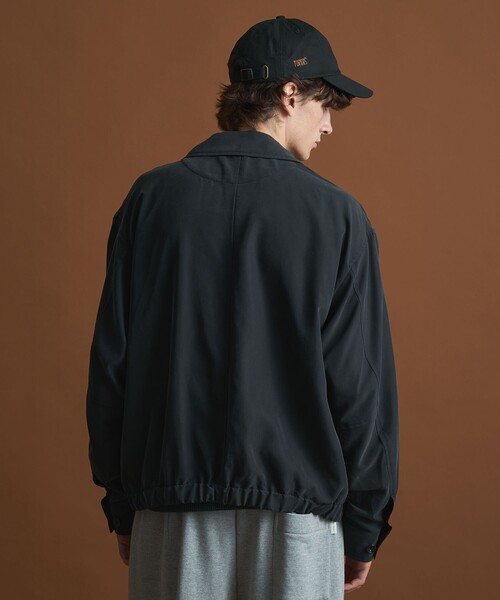 PUBLIC TOKYO フィブリルレーヨンライトブルゾン 01 フィブリルレーヨンライトブルゾン(1 DARK GREY): : メンズ