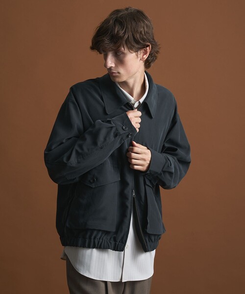 フィブリルレーヨンフライトブルゾン（ブルゾン）｜PUBLIC TOKYO