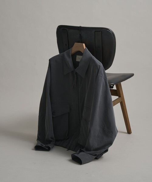 PUBLIC TOKYO フィブリルレーヨンライトブルゾン 01 フィブリルレーヨンライトブルゾン(1 DARK GREY): : メンズ