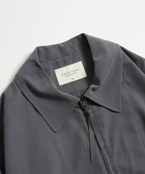 フィブリルレーヨンフライトブルゾン（ブルゾン）｜PUBLIC TOKYO