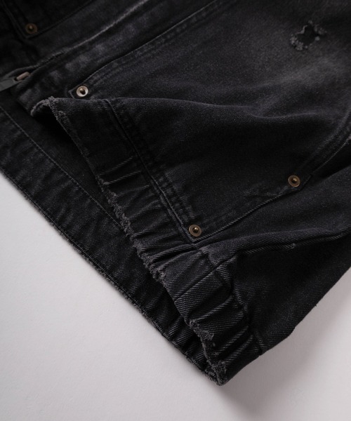 SlashDate(スラッシュデイト)の「【72】ダメージ加工 ヴィンテージ ワークジップブルゾン(ブルゾン・メンズ・ブラウン/ネイビー/ブラック/カーキ・L/M)」の10枚目の写真