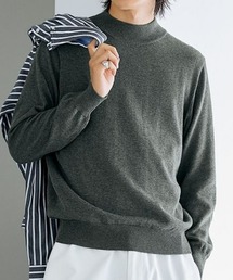 nissen（ニッセン）の「洗濯機OK！モックネックニット　<綿100%>　(M～10Lサイズ)（ニット/セーター）」