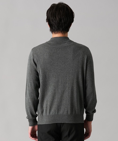 nissen（ニッセン）の「洗濯機OK！モックネックニット　<綿100%>　(M～10Lサイズ)（ニット/セーター・メンズ・ダークブルー/チャコール/グレイッシュベージュ/ブラック・M/L/LL/3L/4L/5L/6L/8L/10L）」の8枚目の写真