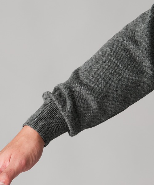 nissen（ニッセン）の「洗濯機OK！モックネックニット　<綿100%>　(M～10Lサイズ)（ニット/セーター・メンズ・ダークブルー/チャコール/グレイッシュベージュ/ブラック・M/L/LL/3L/4L/5L/6L/8L/10L）」の11枚目の写真