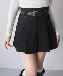 ベルトセットプリーツスカート