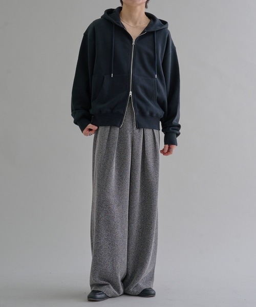 epnok(エプノック)の「ヘビーウェイトダブルジップフーディー(パーカー・メンズ・ブラック系その他/杢グレー/ブラック・SMALL/MEDIUM/LARGE)」の9枚目の写真