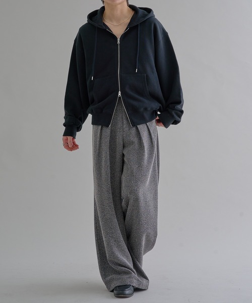 ヘビーウェイトダブルジップフーディー（パーカー）｜epnok