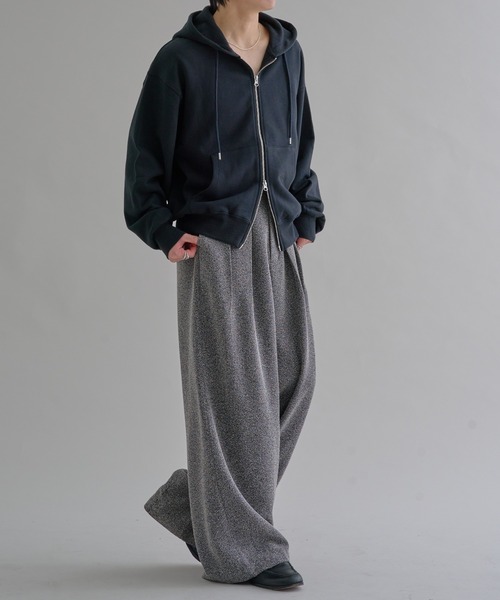 epnok(エプノック)の「ヘビーウェイトダブルジップフーディー(パーカー・メンズ・ブラック系その他/杢グレー/ブラック・SMALL/MEDIUM/LARGE)」の13枚目の写真