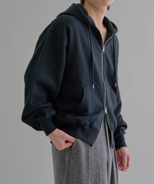 epnok(エプノック)の「ヘビーウェイトダブルジップフーディー(パーカー・メンズ・ブラック系その他/杢グレー/ブラック・SMALL/MEDIUM/LARGE)」の10枚目の写真