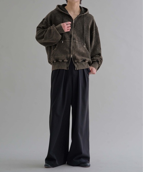 epnok(エプノック)の「ヘビーウェイトダブルジップフーディー(パーカー・メンズ・ブラック系その他/杢グレー/ブラック・SMALL/MEDIUM/LARGE)」の20枚目の写真